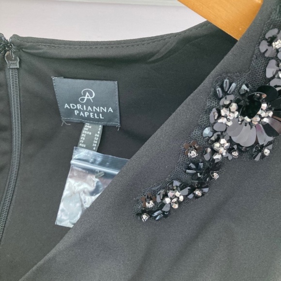 ADRIANNA PAPELL Sequined Off The Shoulder Gown - Picture 4 of 8